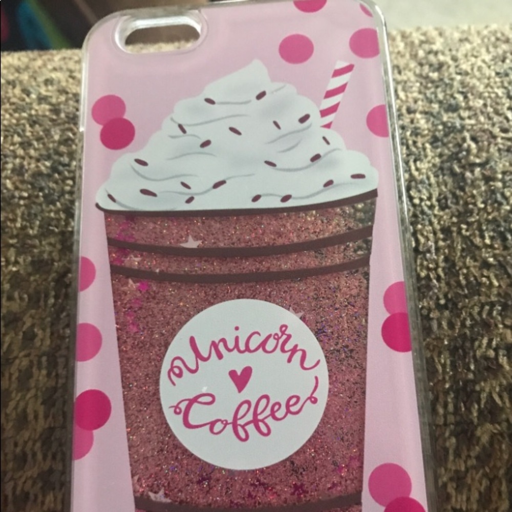 iPhone 6 unicorn glitter quicksand phone case